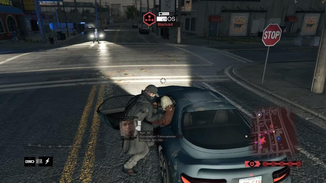 Watch Dogs - Police Chase 5 Star Wanted Level Escape.