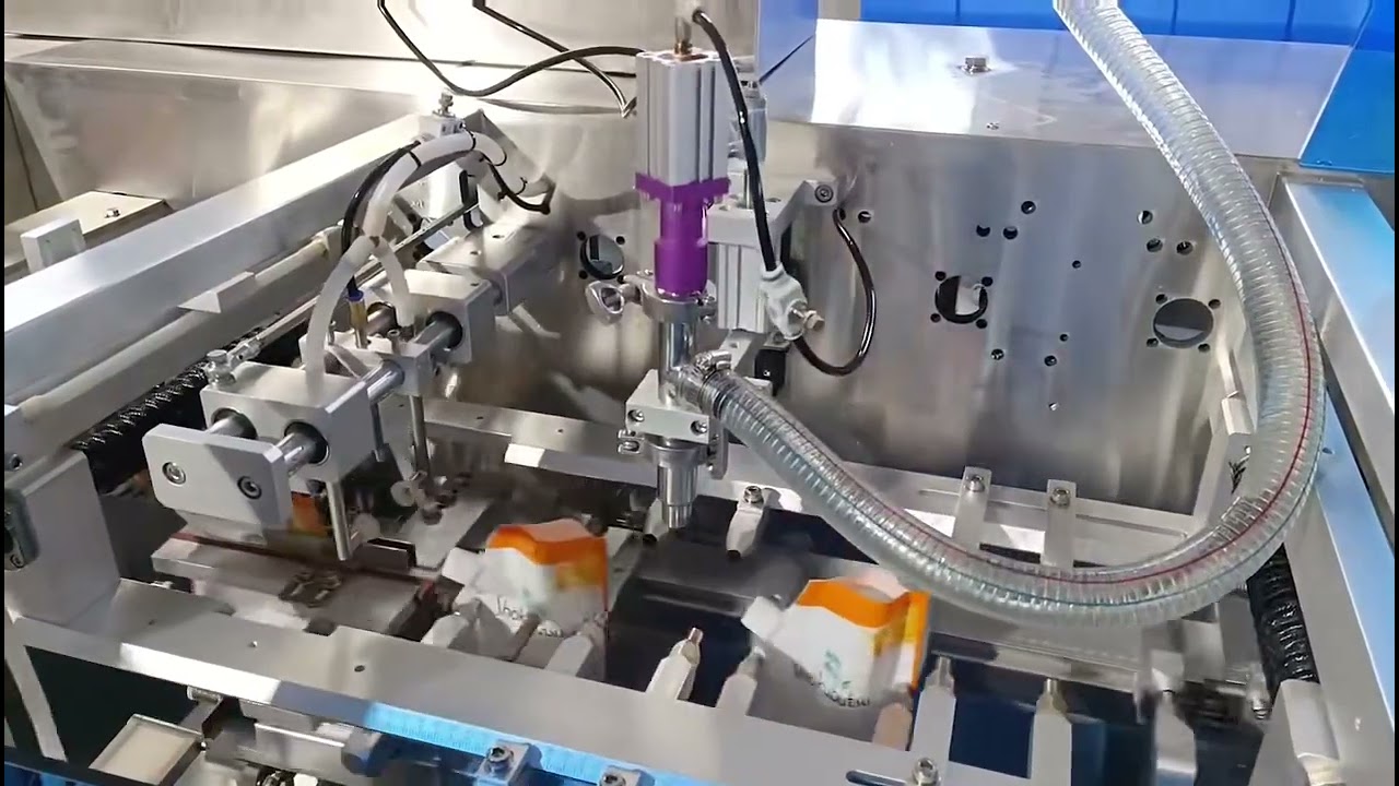 Horizontal spout pouch liquid filler bagging machine #given bag filling sealler #doypack machine