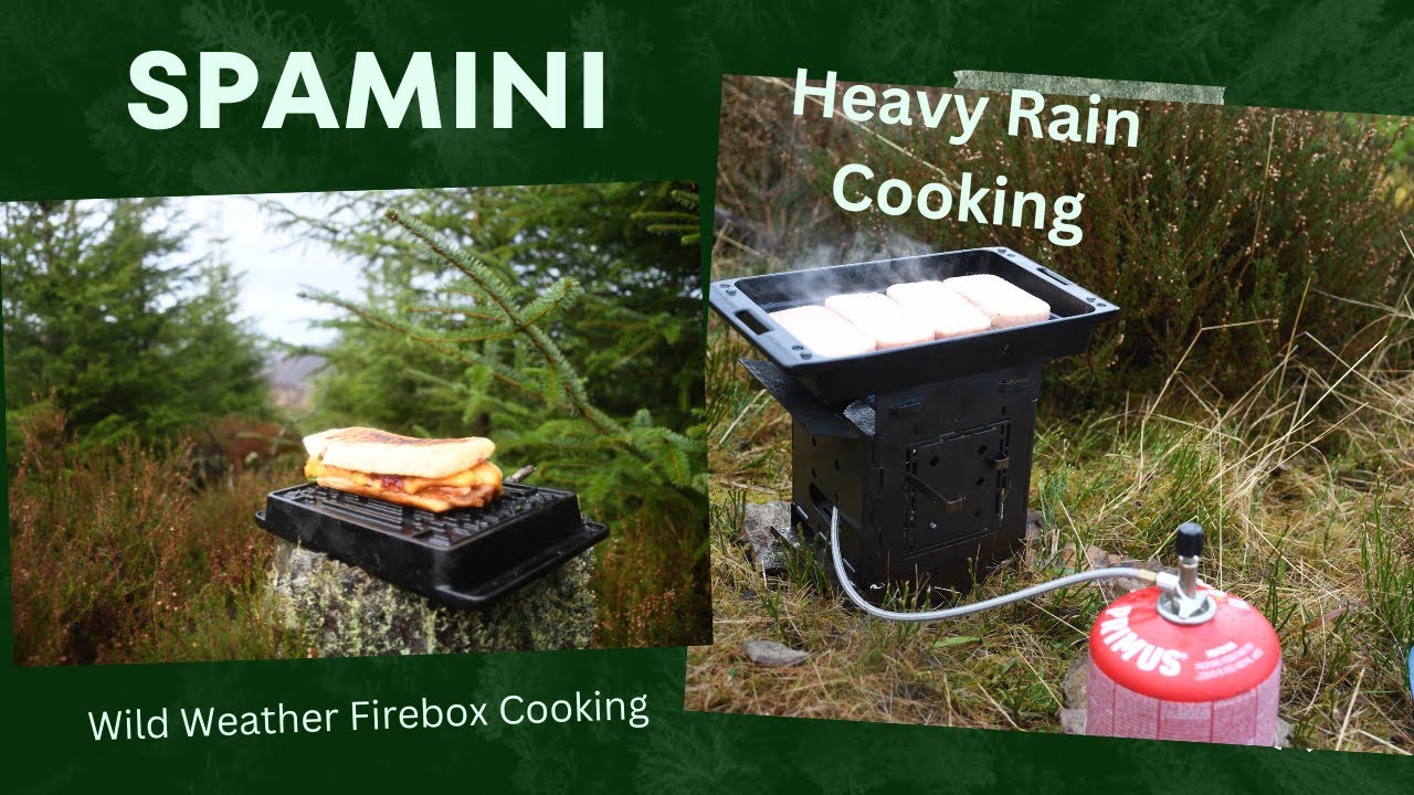 Wild Stormy Weather Outdoor Hill Cooking // Firebox 5 Way SPAMINI's (Kind of!)