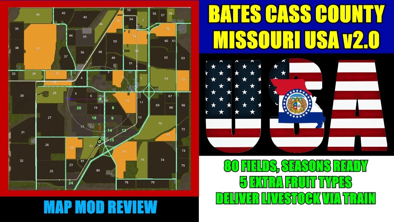 Farming Simulator 17 - Bates Cass County Missouri USA 