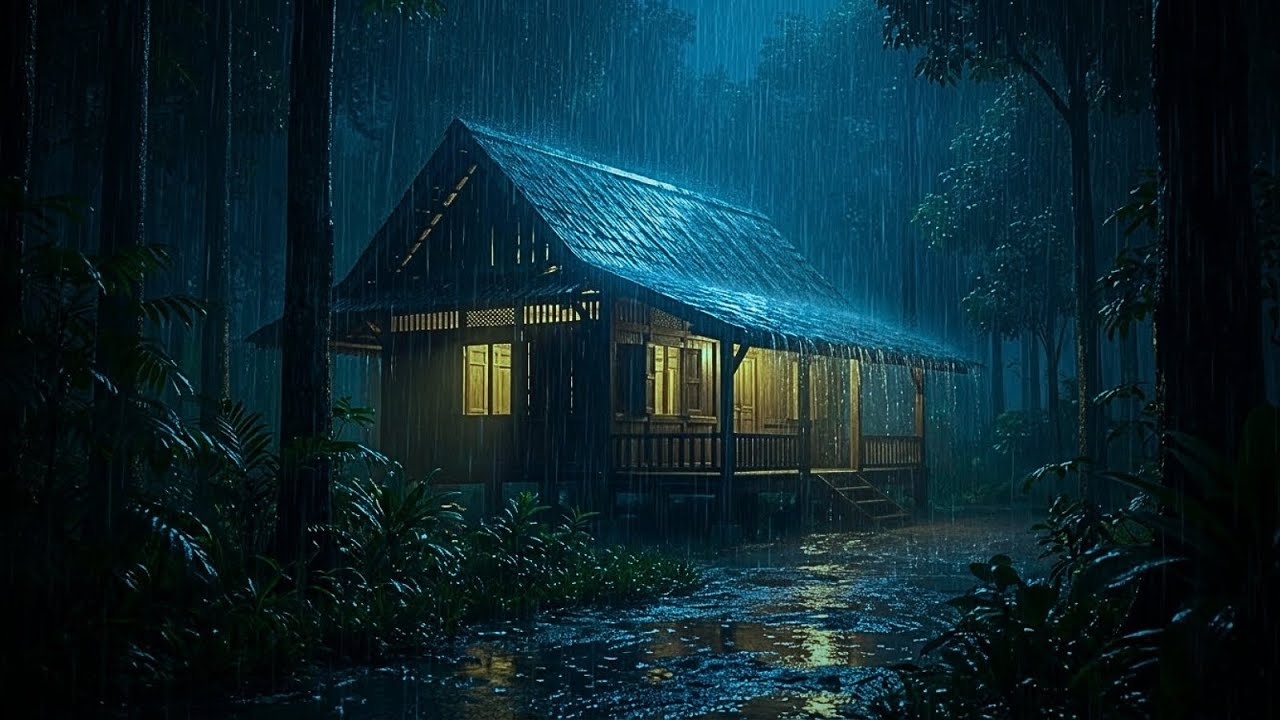 Deep Sleep with Heavy Rain ASMR 🌧️ Relieve Stress, Anxiety & Insomnia