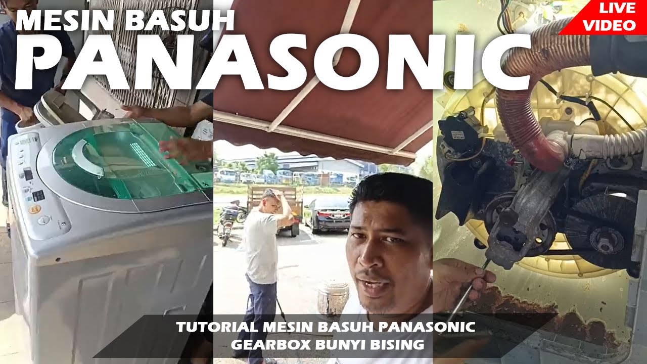 MESIN BASUH PANASONIC GEARBOX BUNYI BISING