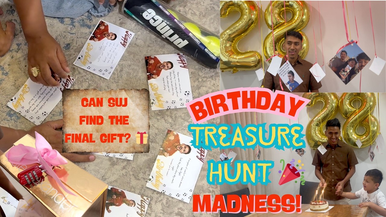 We Made SUJ Do a Treasure Hunt for His 28th Birthday! (SURPRISE)🎉