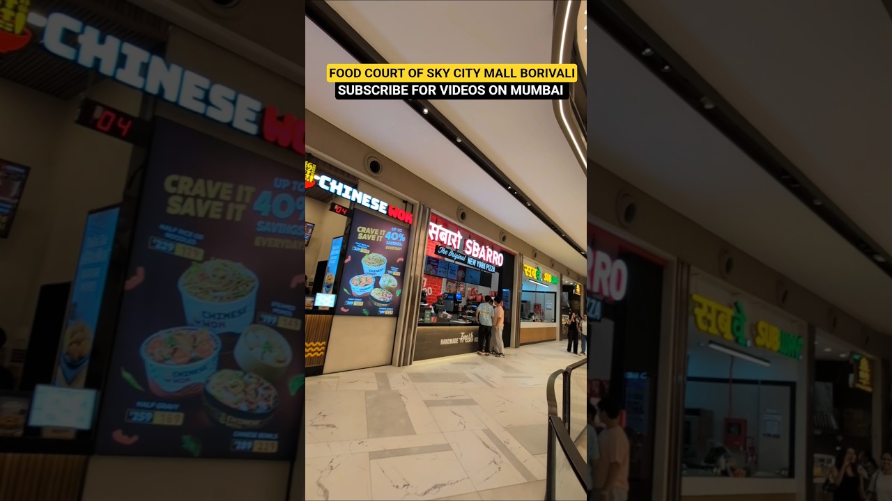Inside Mumbai’s Newest Mall 2025 🛍️| Sky City Mall Tour |  Food Court of SKY City Mall 