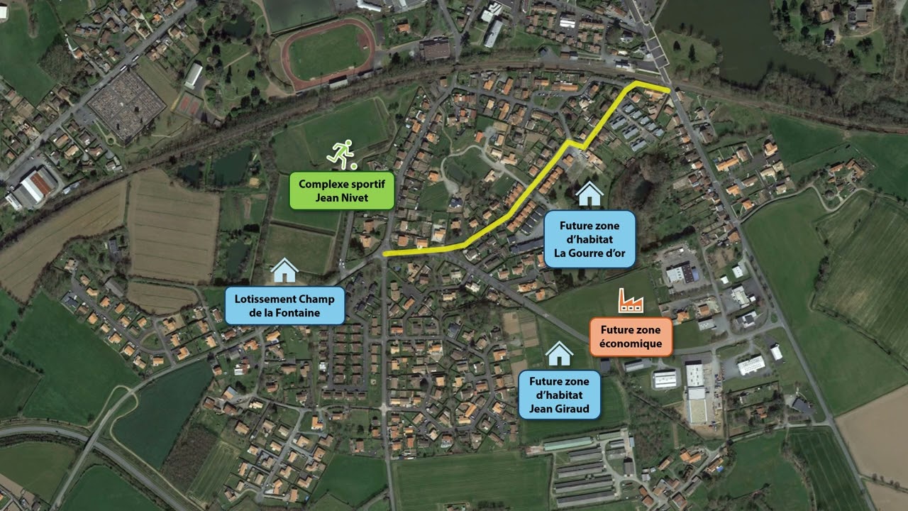 Evolution du quartier sud de Cerizay
