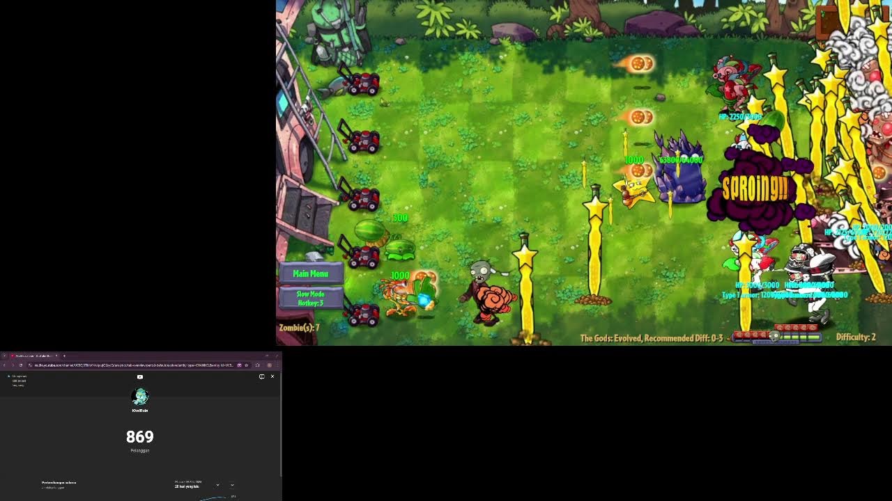 more trials in oddysey game mode in pvz fusion - road to 1,000 subscribers stream