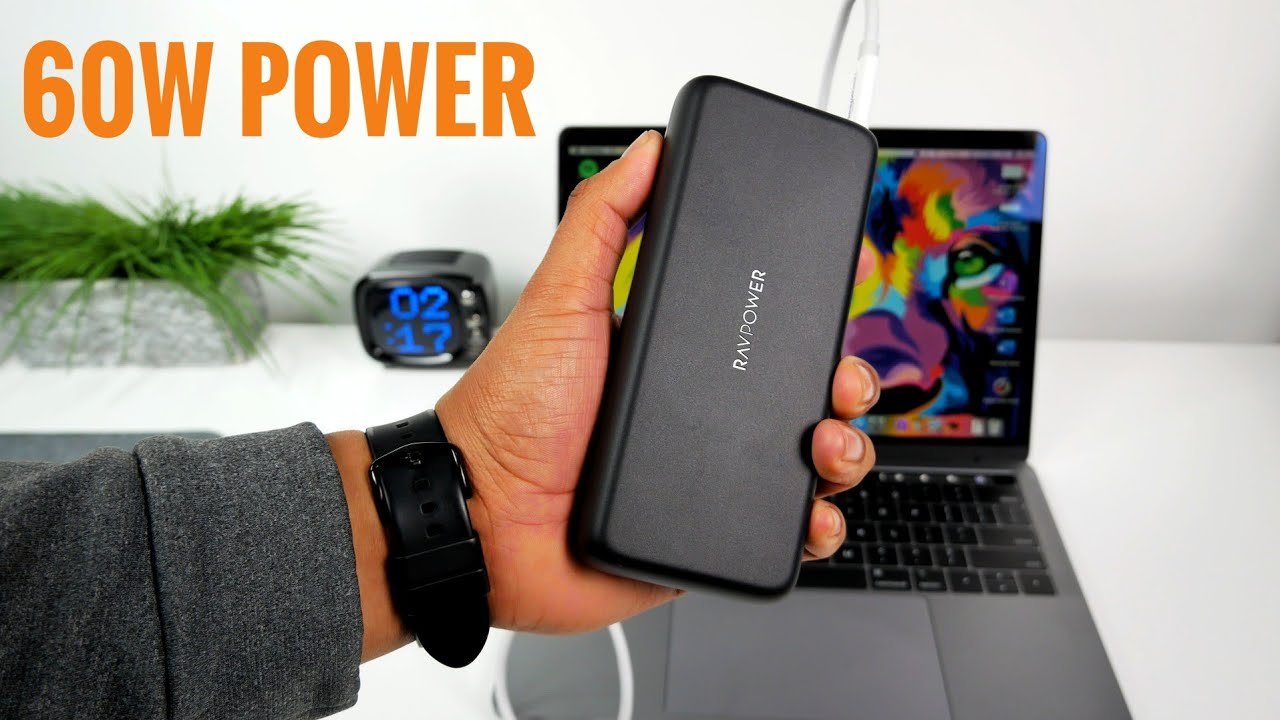 RAVPower 20,000mAh 60W PD Powerbank Review |  Slim Laptop Powerbank