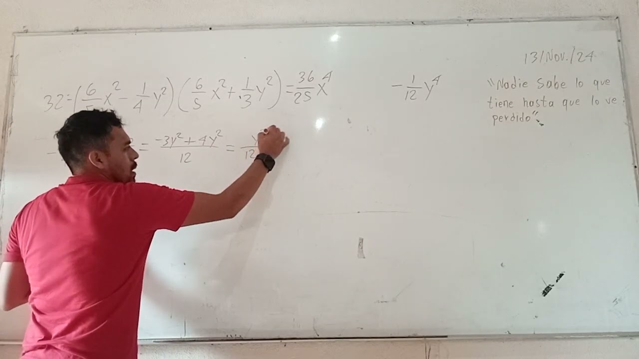 Binomios con término común, fracciones.