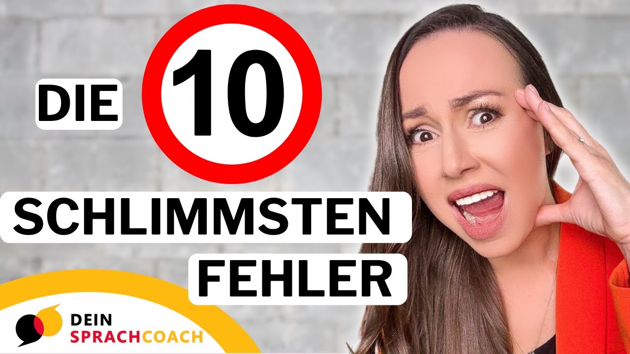 ❗️TOP 10 FEHLER beim Deutschlernen❗️ Machst du sie auch? Teste dein Deutsch!