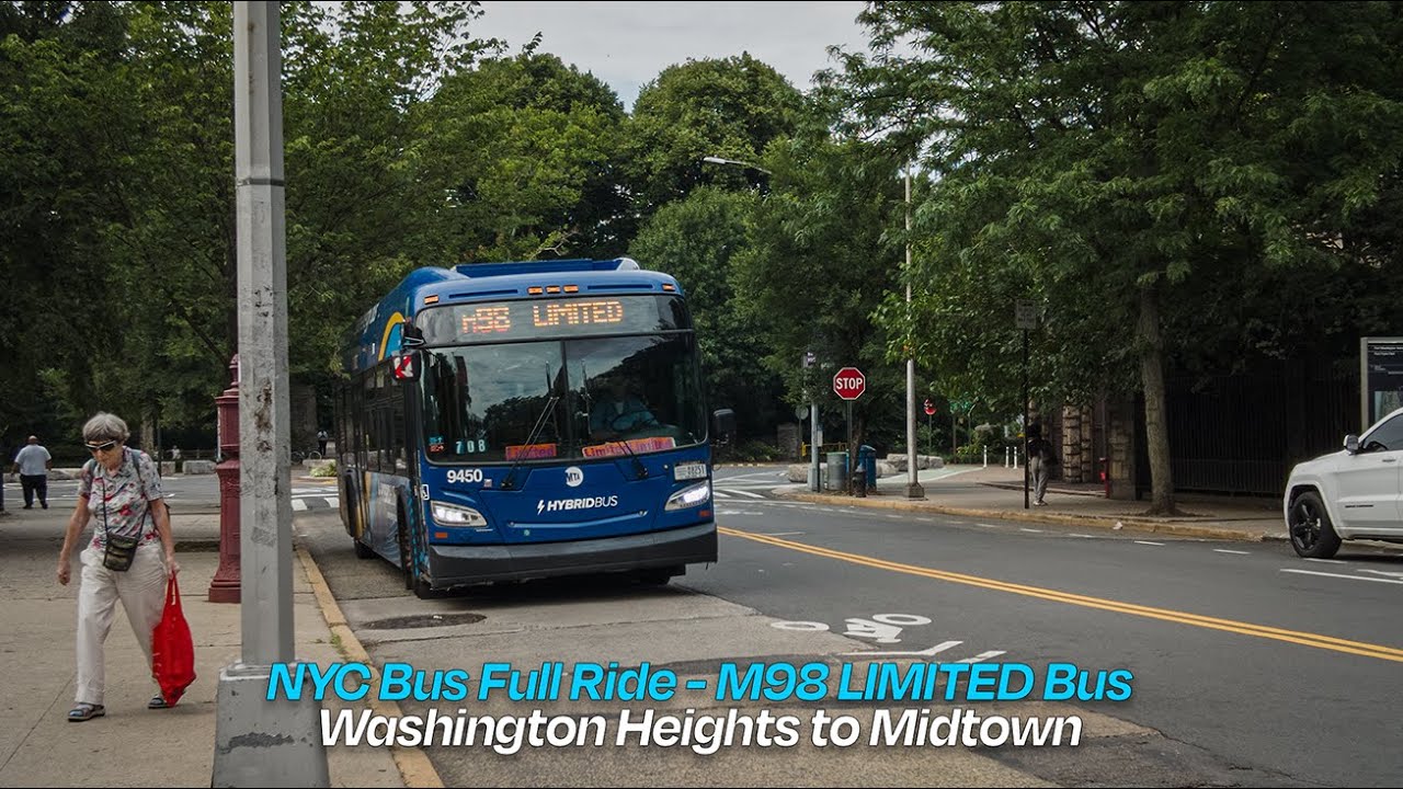 M98 LIMITED Bus Full Ride | Washington Heights to Midtown | MTA NYC Bus