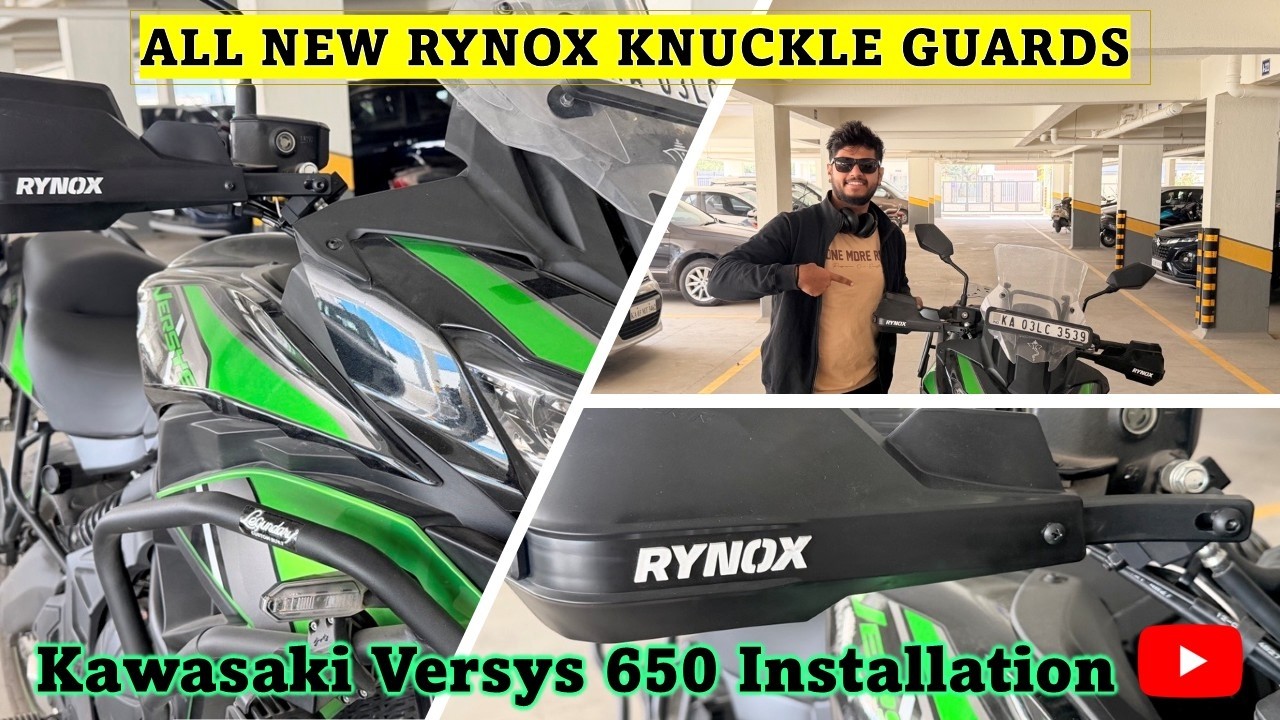 Rynox knuckle Guards | Kawasaki Versys 650 | Installation