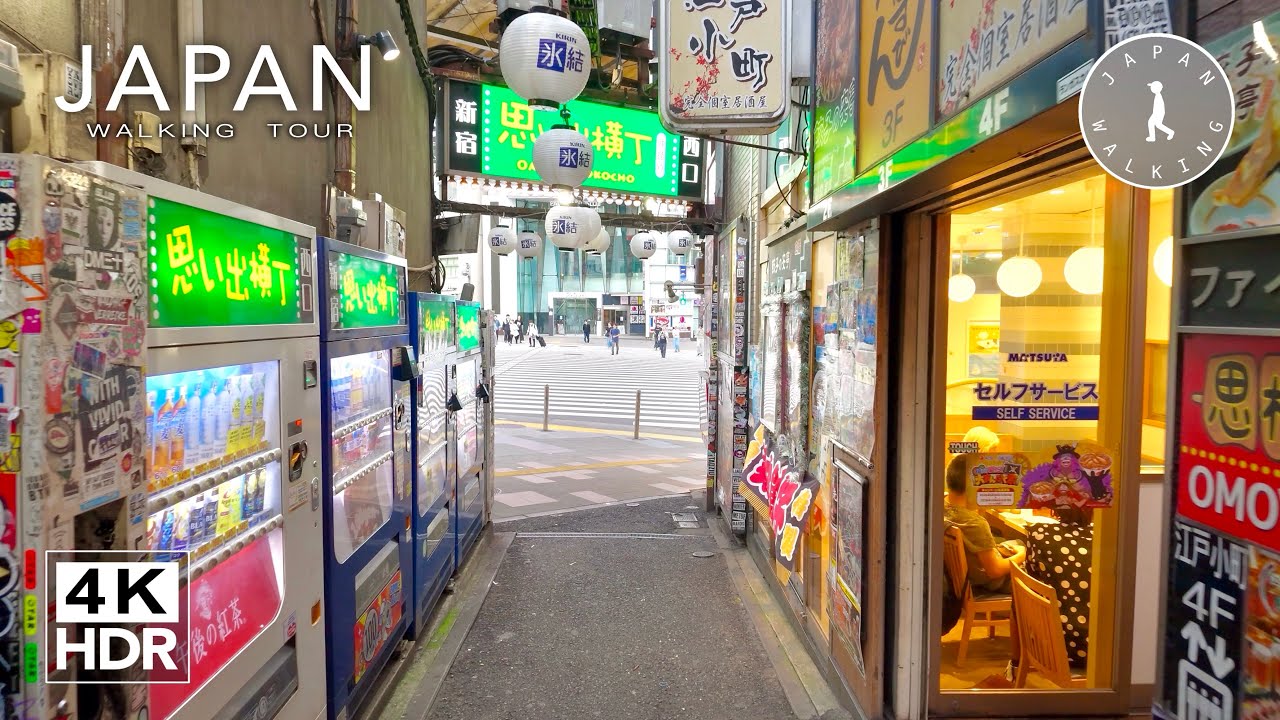 Tokyo Japan - Shinjuku Streets in the Morning | Japan Walking Tour【4K HDR】