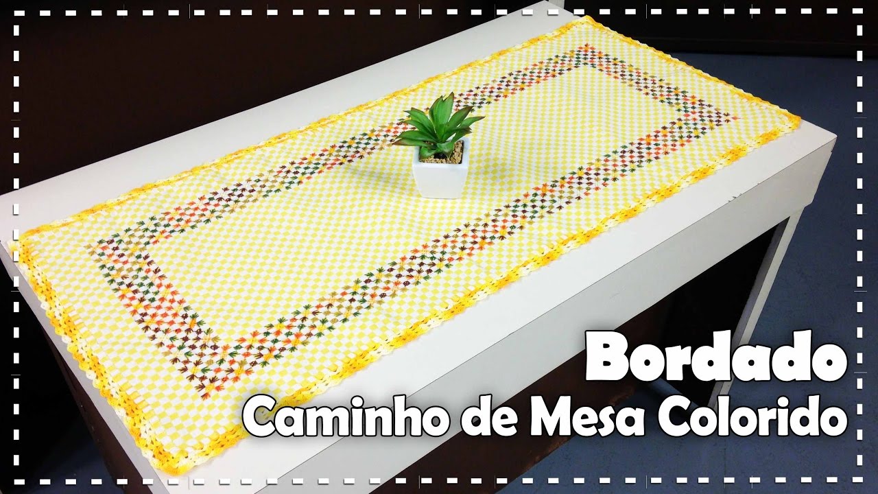 CAMINHO DE MESA COLORIDO com Ana Maria Ronchel - Programa Arte Brasil - 08/03/2017
