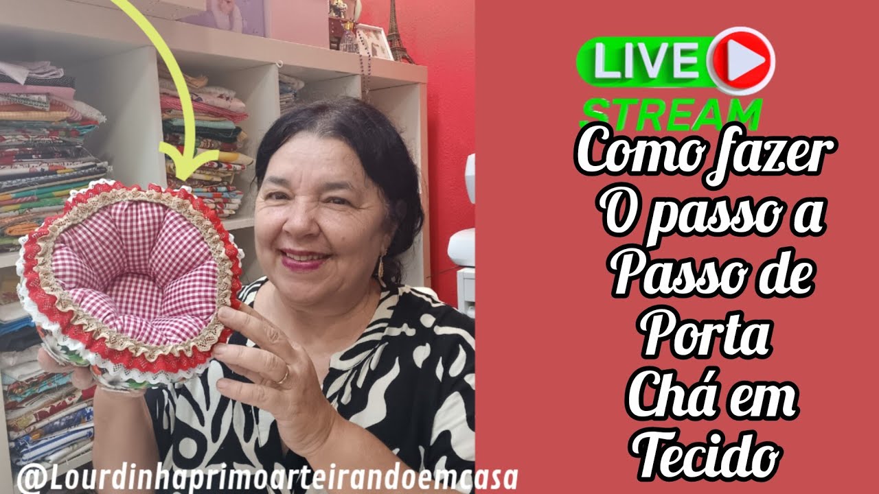 Como fazer porta chá passo a passo