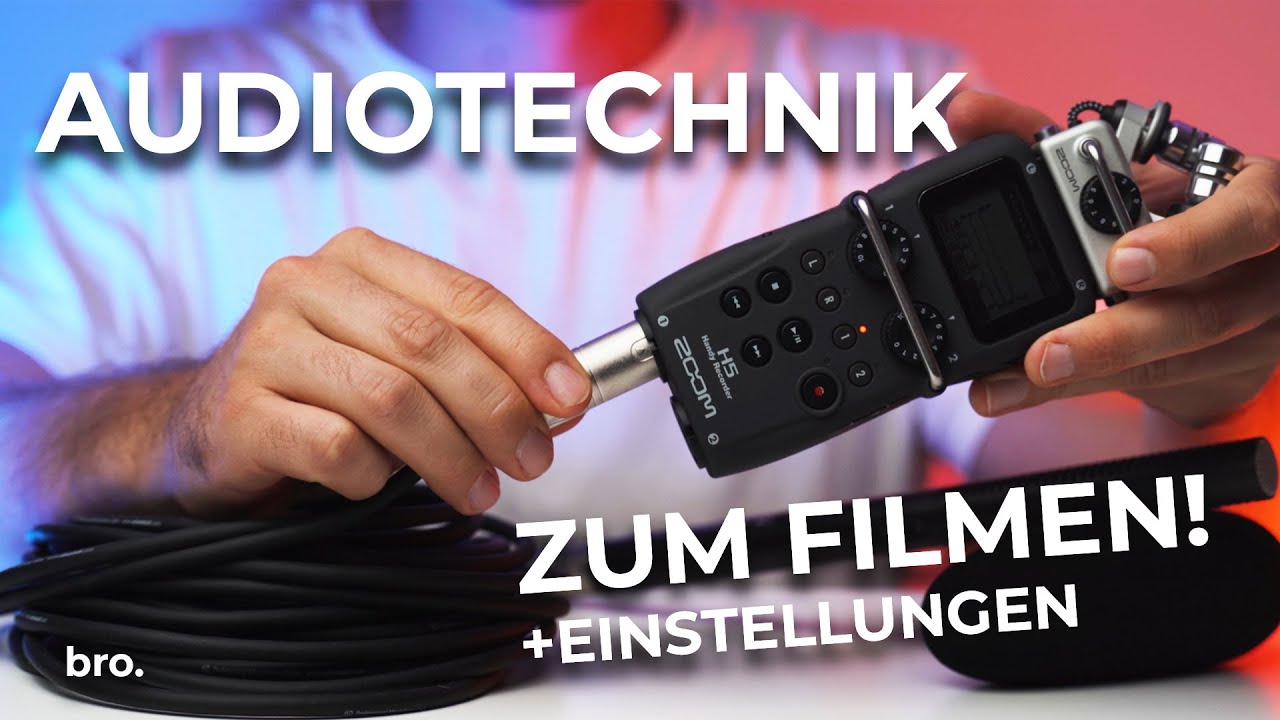 Audiotechnik zum Filmen richtig benutzen und einstellen | Der Broduction Videografie Kurs