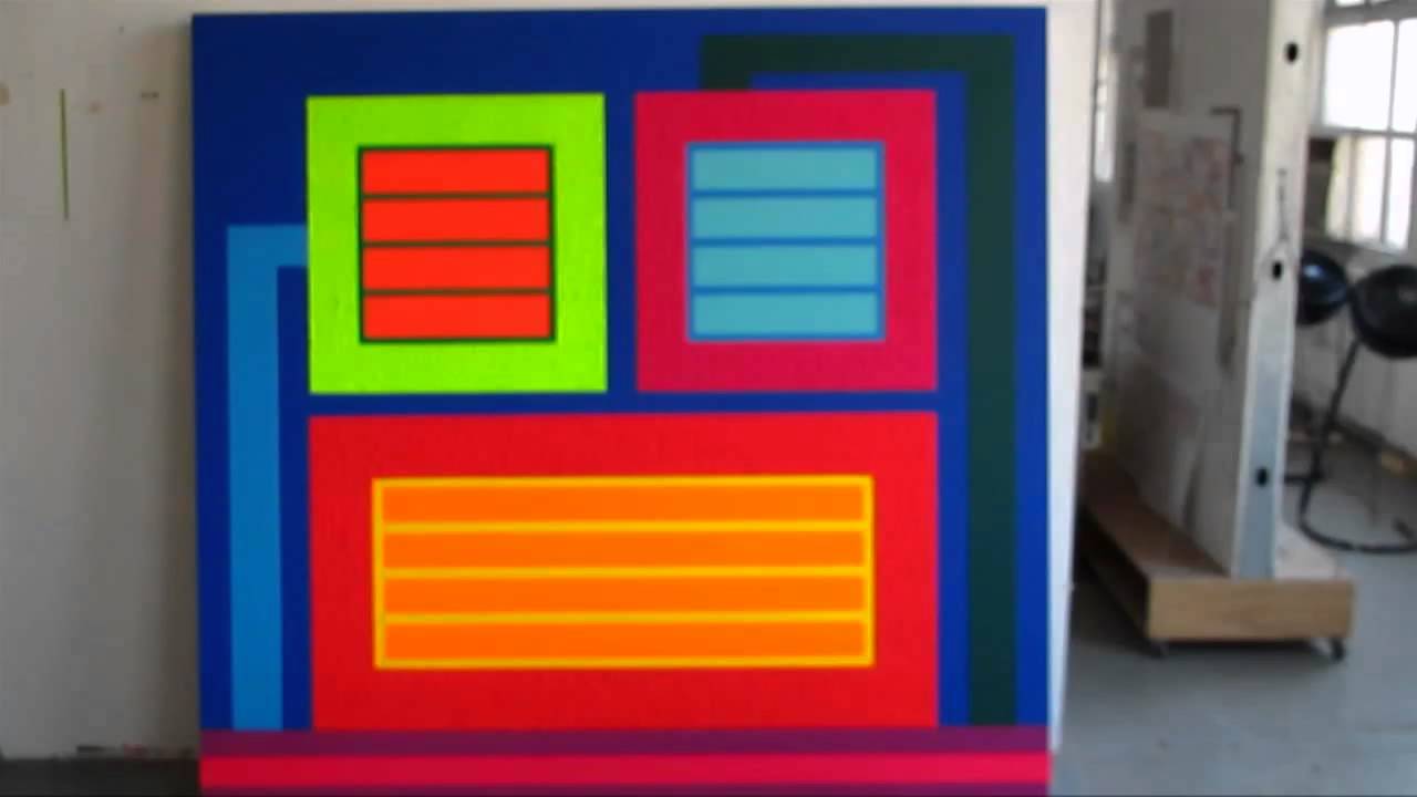 Peter Halley Studio Visit Preview of New Paintings