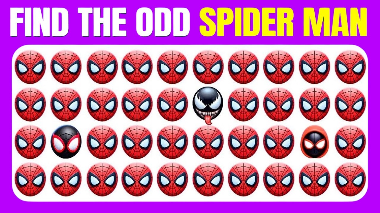 Find the ODD Spider Man – Marvel Spider Man  Edition Quiz!