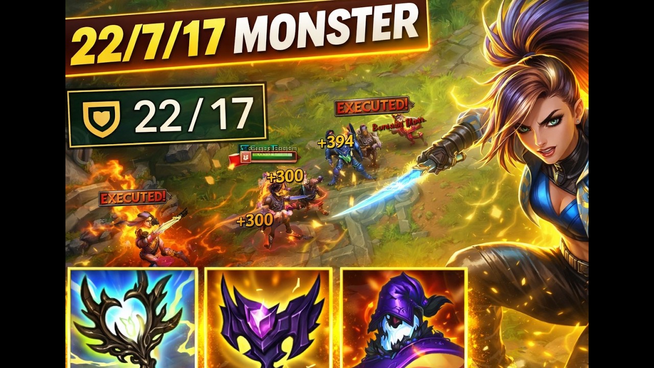 This outrageous Akali dominating the game