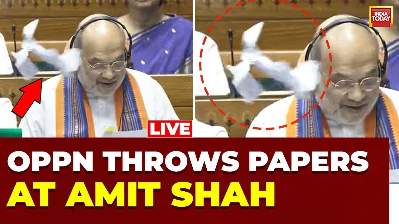 Parliament Showdown LIVE | Oppn Tears Bills To Remove Arrested Ministers, Throws It At Amit Shah