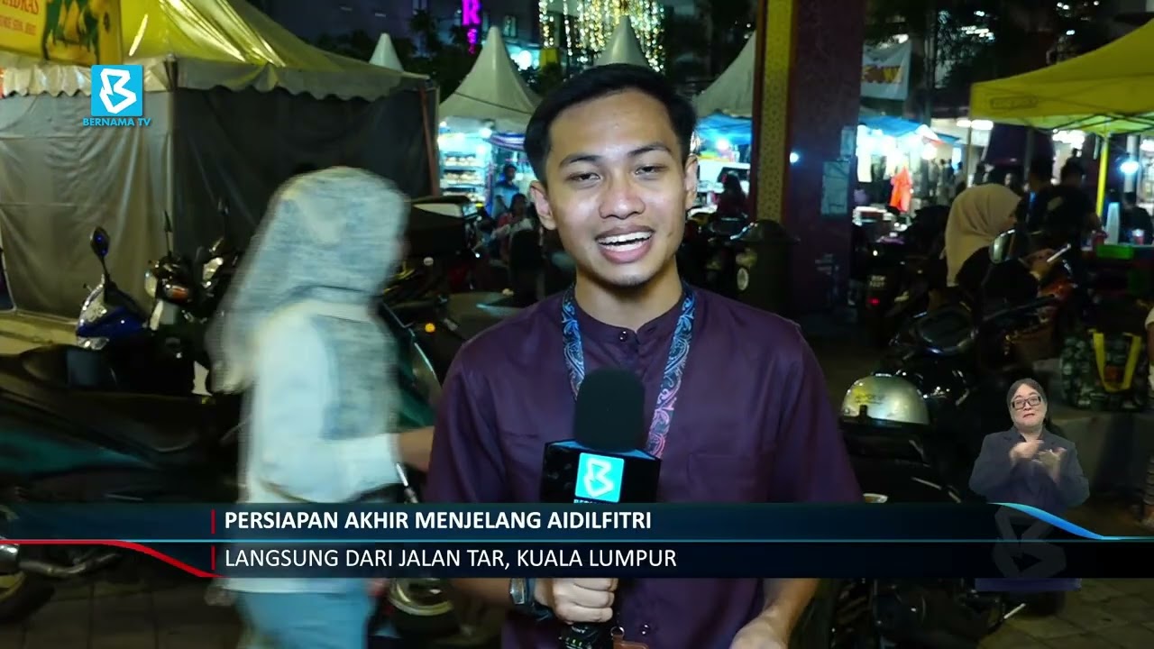 Persiapan akhir menjelang Aidilfitri