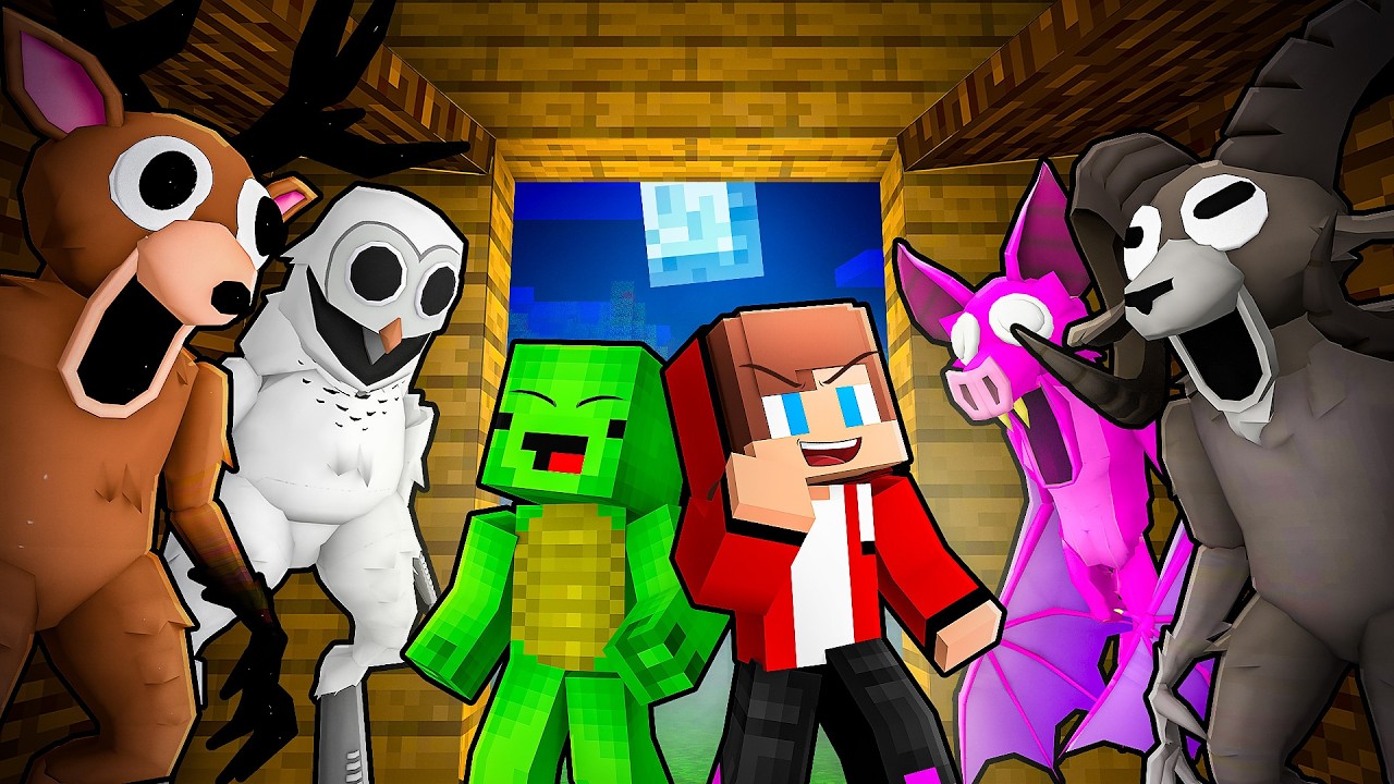 JJ and Mikey Can Shapeshift Into 99 NIGHTS IN THE FOREST in Minecraft - Maizen