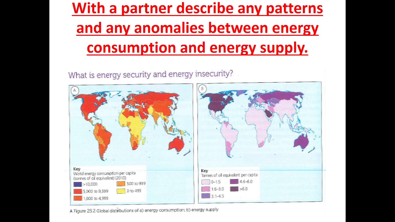 Geography - GCSE  - Lesson 1 - Energy: The global pattern of energy supply and demand