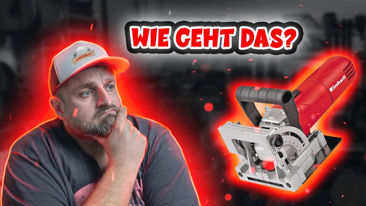 Flachdübelfräse richtig benutzen - Einhell TC-BJ 900 Tutorial