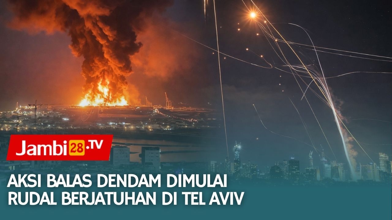 Balas Dendam Dimulai! Iran Bombardir Gedung-gedung Di Tel Aviv Israel