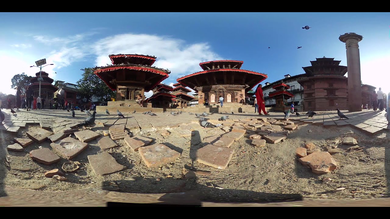 360 panorama: Landmarks in Kathmandu