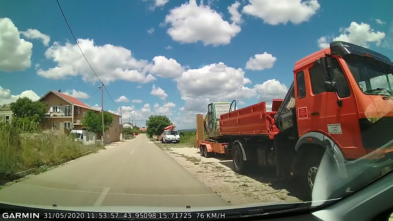 DRIVE #1070: Stankovci-Vukšić-Perušić-Benkovac (Croatia) (timelapse 4x) *Read Description*
