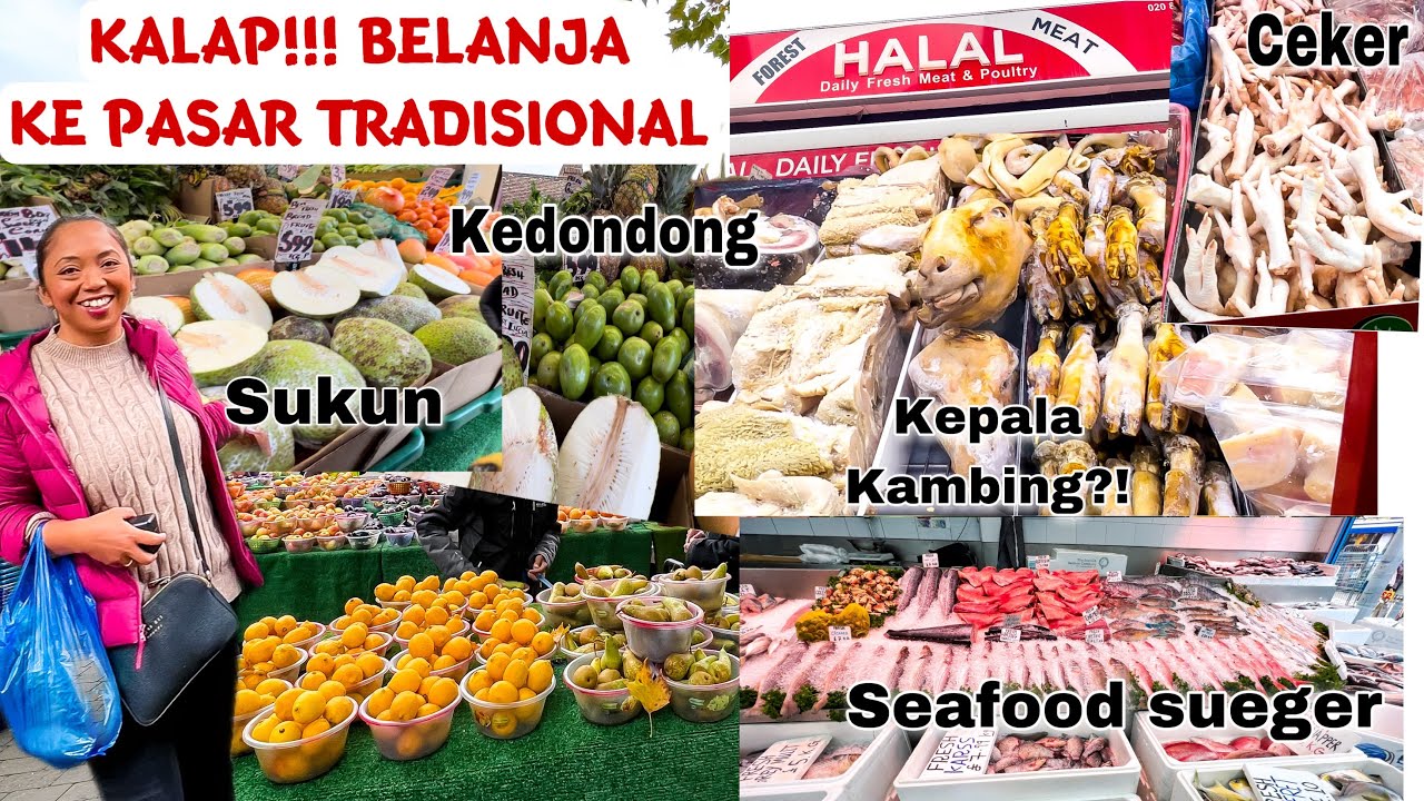 AKHIRNYA BELANJA DI PASAR TRADISIONAL BIKIN KALAP, BORONG SEMUA SAYUR BUAH DAGING, IKAN & SEAFOOD