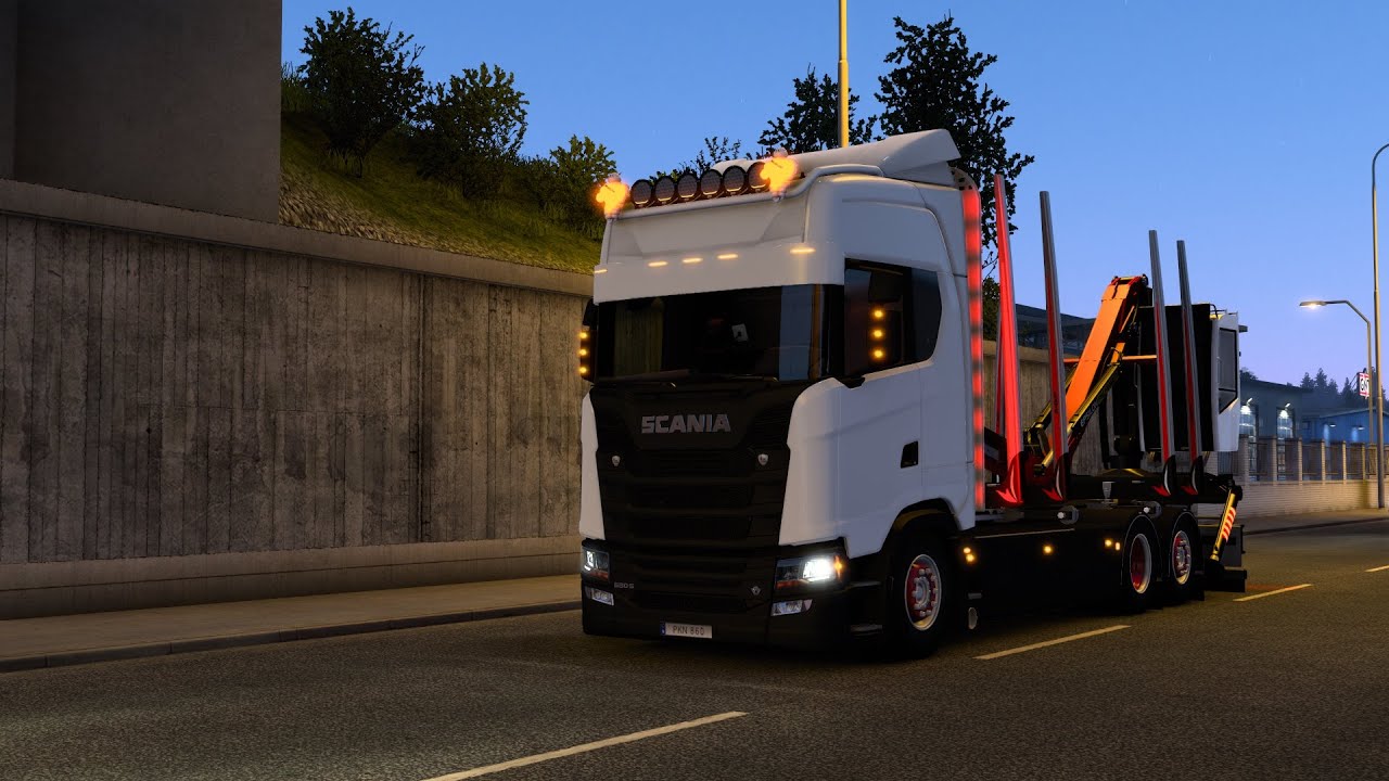 Scania S580 timmerbil ets2 1.43