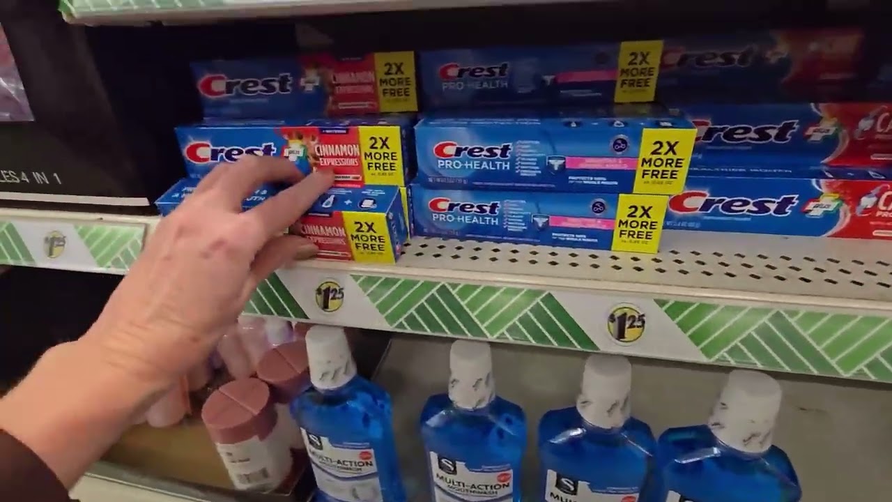 Организация полок с зубной пастой Dollar Tree | Ноябрь 2025 г. (мягкий акцент)