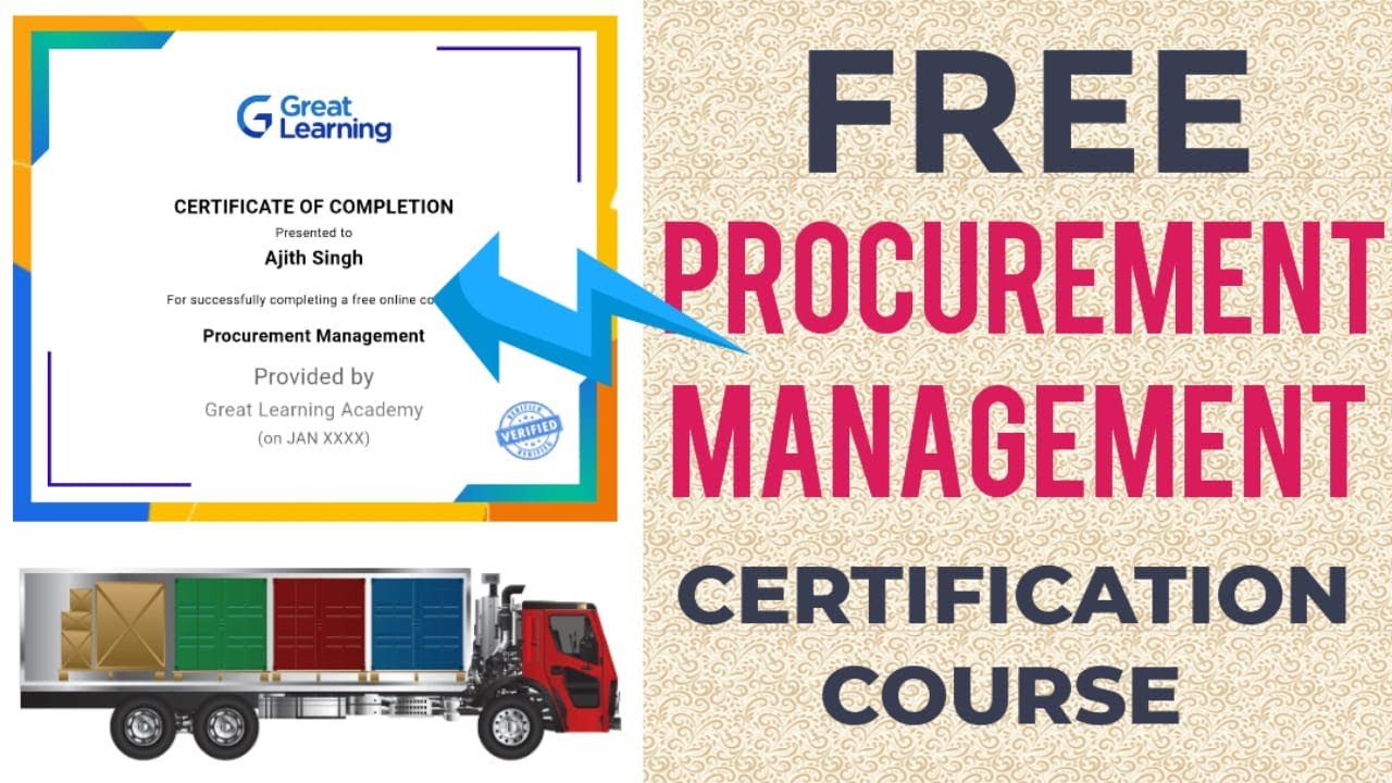 Free courses online with certificates 2023 | What is Procurement Management | Free Courses