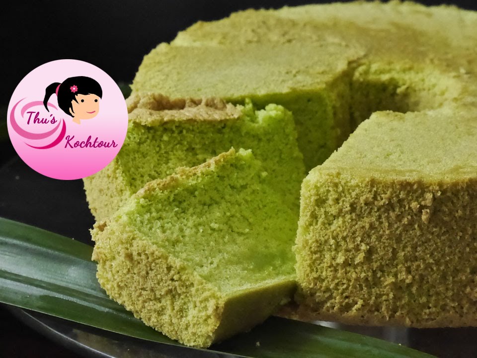 [ENG SUB] Chiffon Pandan Cake/ Chiffon Pandan Kuchen/ Banh Bong Lan La Dua