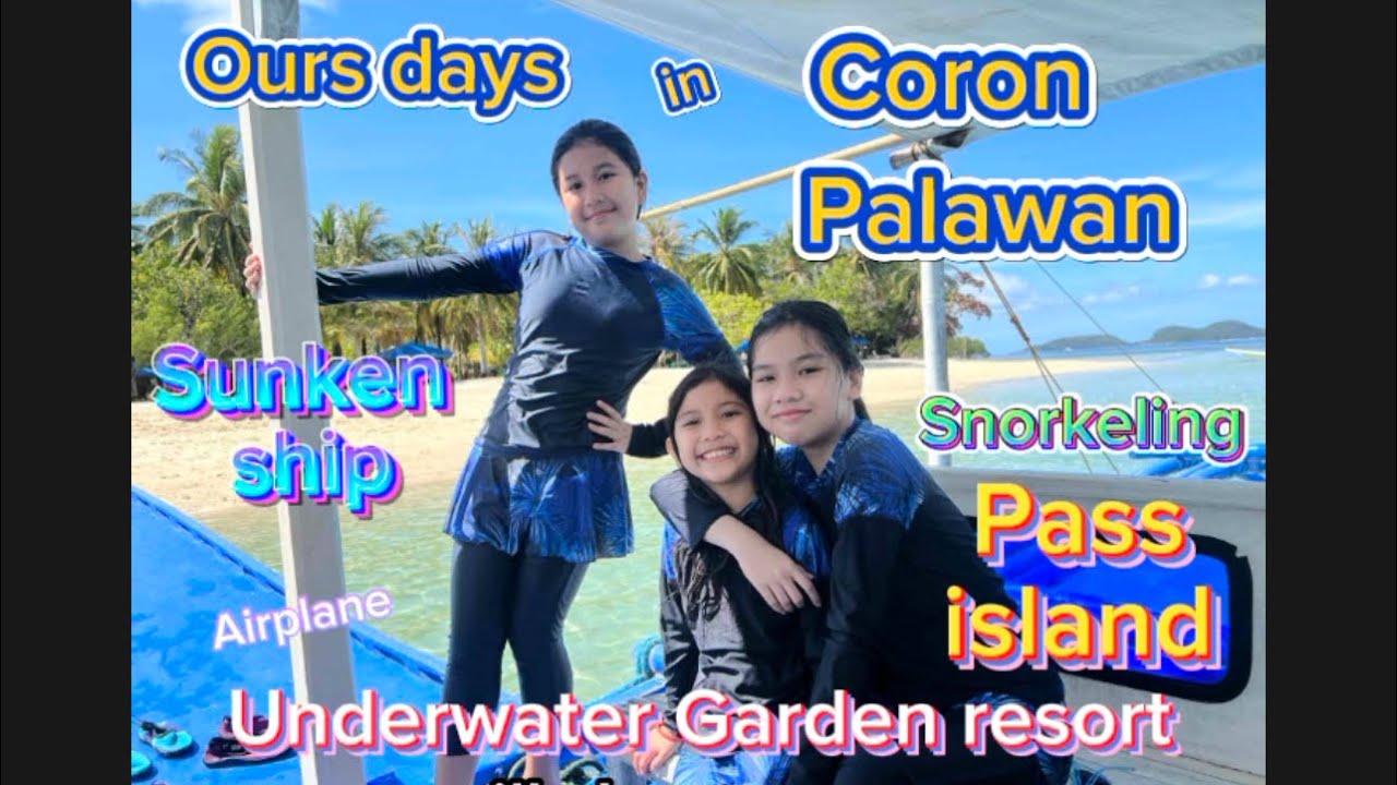 SUNSKEN ship, Pass Island and Underwater Garden resort!!