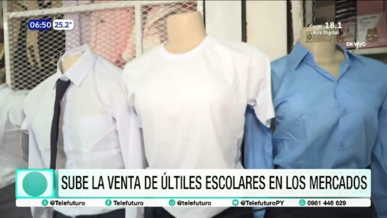 Sube la venta de útiles escolares en los mercados