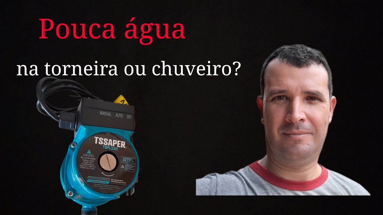 Instalando um pressurizador de água.