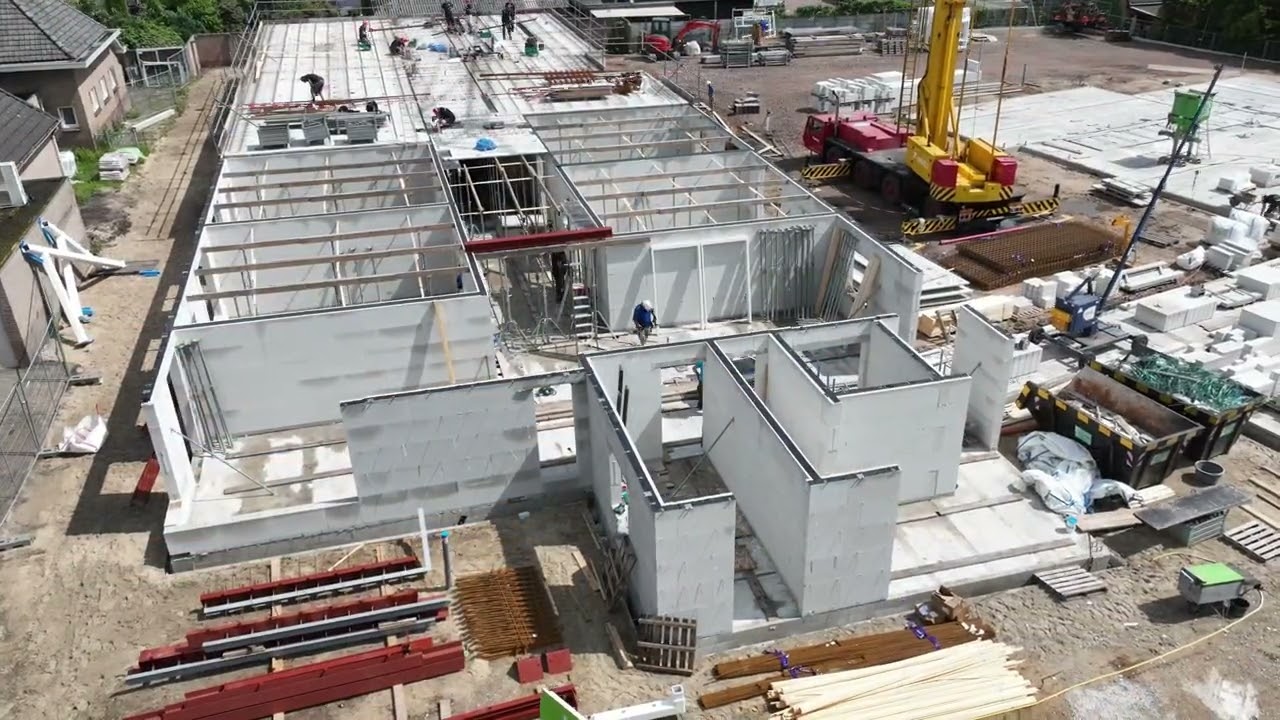 Nieuwbouw De Beekwal binnenspouwblad en verdiepingsvloer