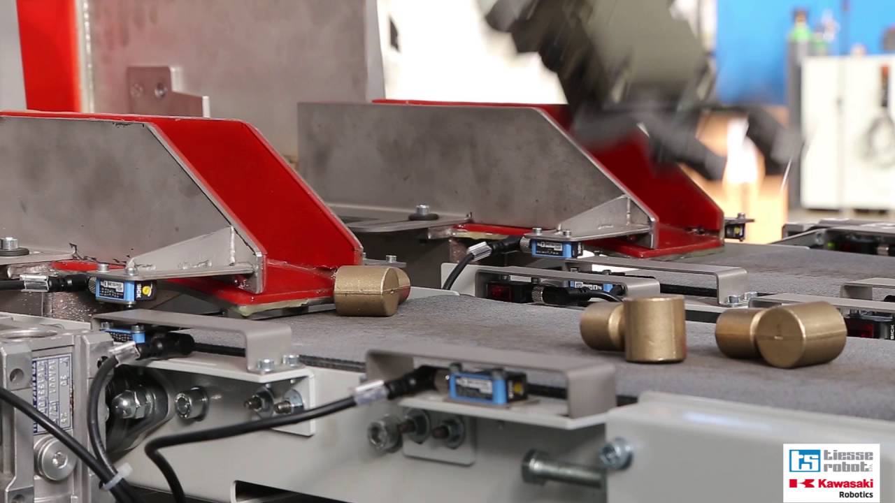 Asservimento transfer raccordi aria - Tiesse Robot