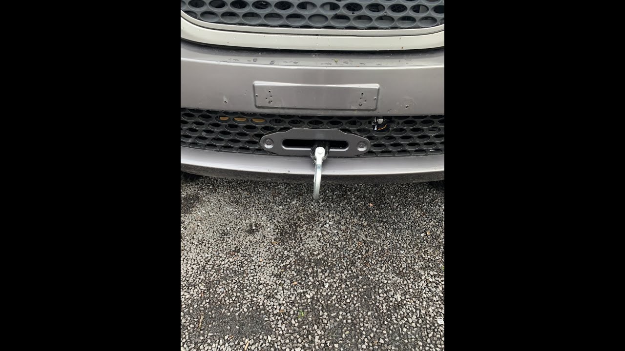 Hyundai Terracan DIY winch mounting plate by Monter.