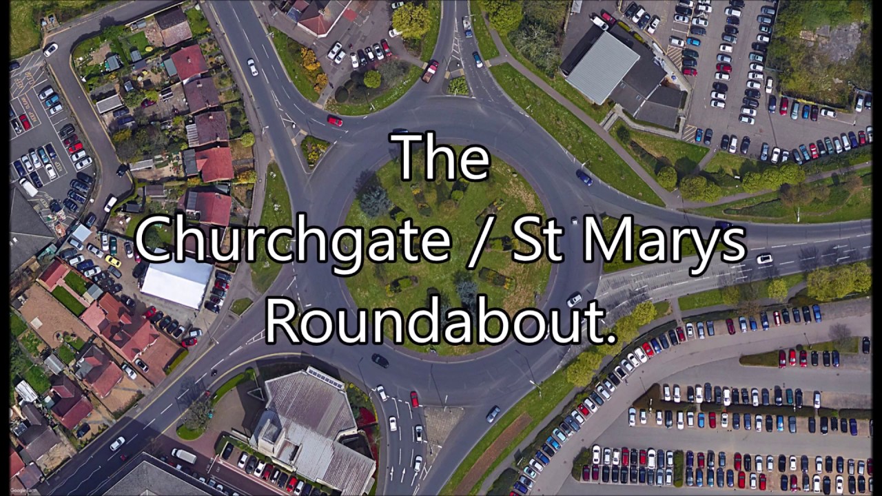 The Churchgate roundabout Peterborough.