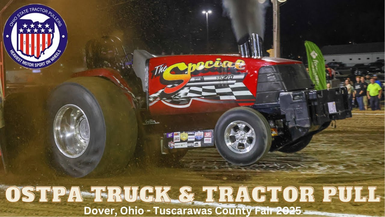Довер, Огайо – OSTPA Truck & Tractor Pull – Ярмарка округа Тускаравас 2025