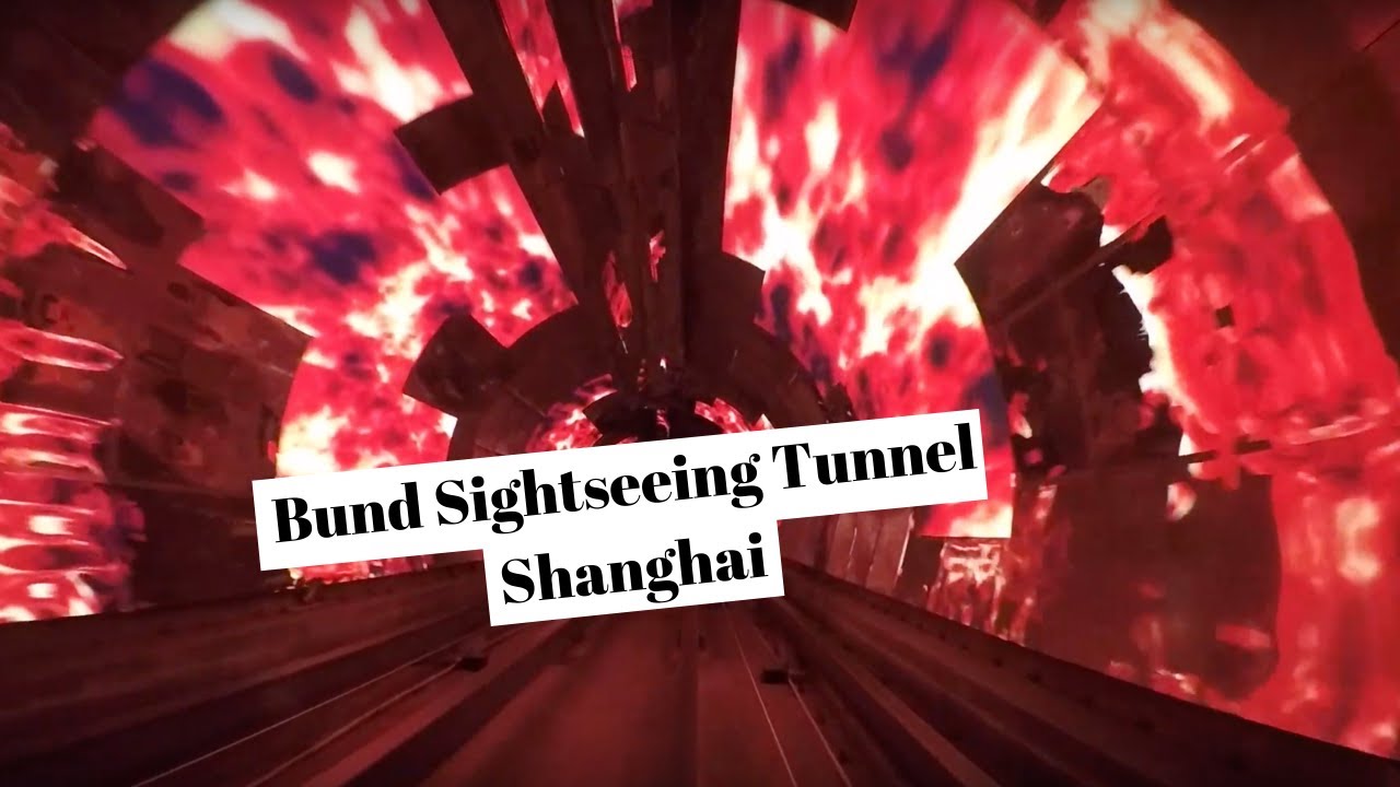 Bund Sightseeing Tunnel - Shanghai, China - Full Ride Through