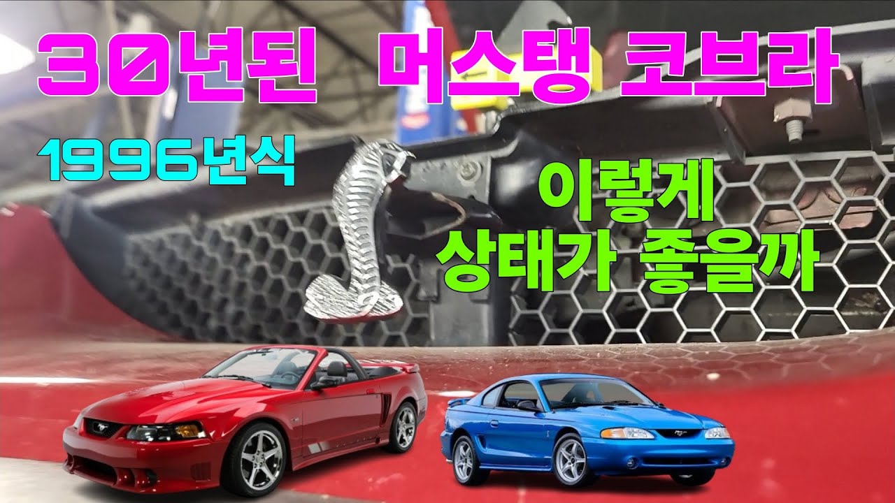 머스탱코브라  1996년식,  그리고 북미자동차 문화 에 대해 몇마디 나눠 봅니다.  