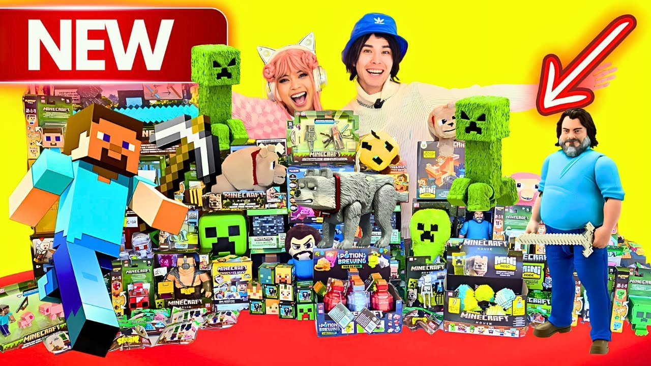 (INSANE) OPENING SO MANY MINECRAFT MOVIE AND MORE!