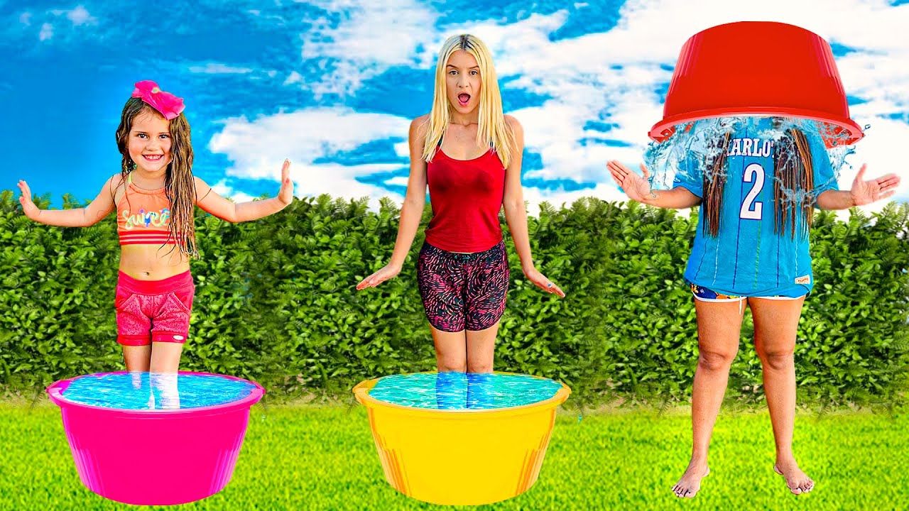 LAYRA E LARISSA EM UMA HISTÓRIA ENGRAÇADA DA PISCINA NO BALDE!