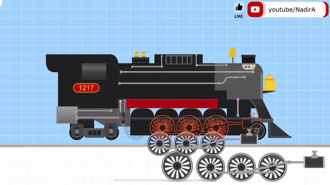Labo Brick Train - Labo Lado - Polar Express - Brick Train - Labo Train - Locomotive P Exp - #076