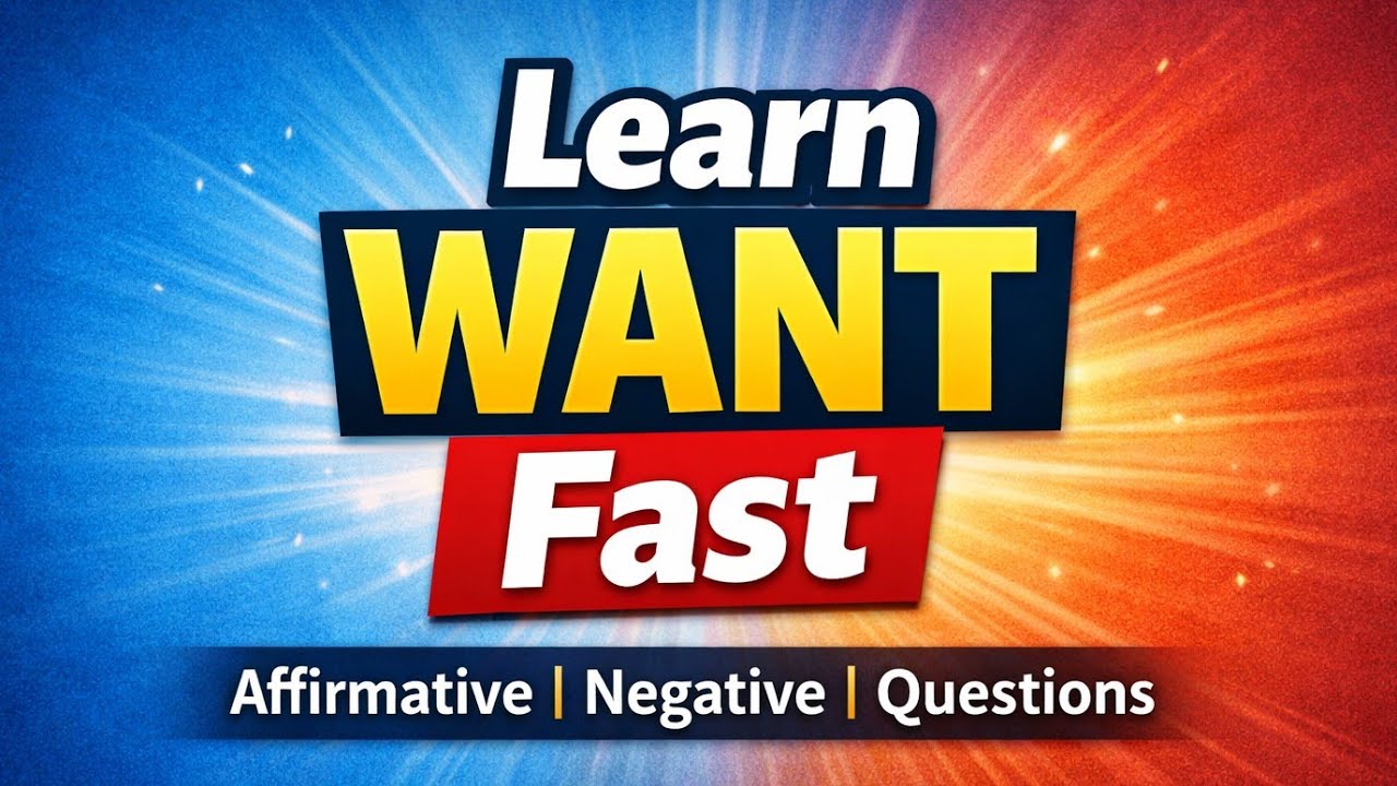 spoken English/practice session /use of want