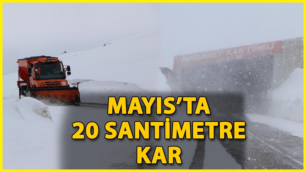 Bahçesaray'a Mayıs Ayında Kar Yağdı